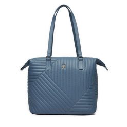 Torebka Tommy Hilfiger. Niebieskie torebki klasyczne damskie Tommy Hilfiger, bez wzorów, bez dodatków. Za 529.99 zł.