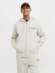 Jack & Jones Bluza Vesterbro 12241691 Beżowy Relaxed Fit. Brązowe bluzy bez kaptura męskie Jack & Jones, m, z bawełny. Za 179.99 zł.