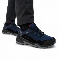 Buty męskie sportowe trekkingowe turystyczne DK VENOM VB17920 NAVY. Czarne buty trekkingowe męskie DK, z materiału, bez zapięcia, trekkingowe. Za 199.00 zł.