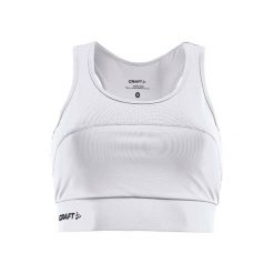 Koszulka treningowa damska Craft 1907370900000. Białe bluzki sportowe damskie Craft, s, z materiału, bez kołnierzyka, bez ramiączek. Za 168.00 zł.