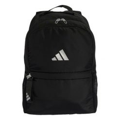 Plecak Sport. Czarne plecaki damskie Adidas, bez wzorów, z materiału, sportowe. Za 149.00 zł.