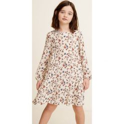 Mango Kids - Sukienka dziecięca Sol 110-164 cm. Sukienki dziewczęce Mango Kids, bez wzorów, z materiału, casualowe, bez ramiączek, długie. W wyprzedaży za 59.90 zł.
