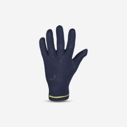 Rękawiczki nurkowe Subea SCD z neoprenu 3 mm. Czarne rękawiczki damskie Decathlon, bez wzorów, z materiału. Za 69.99 zł.