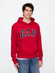 GAP Bluza w kolorze czerwonym rozmiar: L. Czerwone bluzy z kapturem męskie GAP, l, z bawełny. Za 145.26 zł.