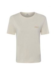 Liu Jo Collection Koszulka Kobiety Bawełna (100%) beżowy, L. Brązowe t-shirty damskie Liu Jo Collection, l, bez wzorów, z bawełny, bez kołnierzyka. Za 259.95 zł.