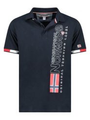 Geographical Norway Koszulka polo "Kogo" w kolorze granatowym rozmiar: M. Niebieskie koszulki polo męskie Geographical Norway, m, bez wzorów, z bawełny, bez ramiączek. Za 114.95 zł.