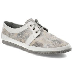 Półbuty damskie Maciejka, skóra malowana w kwiaty ze sznurowaniem i na płaskiej podeszwie, popielate, 02895-03-00-5. Szare półbuty damskie Maciejka, bez wzorów, ze skóry, eleganckie, bez obcasa, na płaskiej podeszwie. Za 189.00 zł.