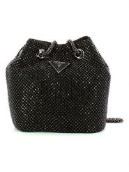 Guess Torebka w kolorze czarnym - 15 x 15 x 10 cm rozmiar: onesize. Czarne torebki klasyczne damskie Guess, z aplikacjami, z materiału, bez dodatków. Za 570.45 zł.