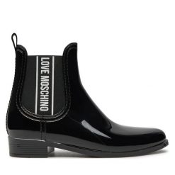 Kalosze LOVE MOSCHINO. Czarne kalosze damskie Love Moschino, bez wzorów. Za 479.99 zł.