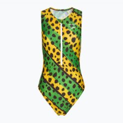 Strój pływacki jednoczęściowy damski Speedo Placement Digital Highneck. Zielone stroje jednoczęściowe damskie Speedo, xs, bez wzorów. Za 189.99 zł.