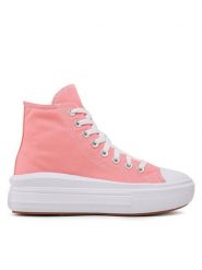 Converse Trampki Chuck Taylor All Star Move A03544C Różowy. Czerwone trampki i tenisówki damskie Converse, bez wzorów, z materiału. Za 419.99 zł.