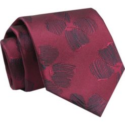 Krawat - ALTIES - Bordowy w Duże Kwiaty. Czerwone krawaty i muchy męskie Alties, bez wzorów, z tkaniny, eleganckie. Za 49.00 zł.