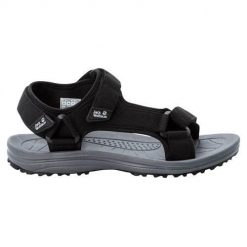 Buty do chodzenia męskie Jack Wolfskin Wave Breaker. Czarne buty trekkingowe męskie Jack Wolfskin, z materiału, bez zapięcia, trekkingowe. Za 376.00 zł.