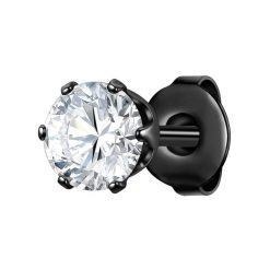 True Rebels Kolczyki Stal nierdzewna Czarny Biżuteria męska 1 ct Męskie. Czarna biżuteria dla mężczyzn True Rebels, z cyrkonią, ze stali. Za 119.99 zł.