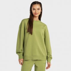 Bluza dresowa Lifestyle damska SIROKO Tree-W. Zielone bluzy bez kaptura damskie SIROKO, xs, z bawełny. Za 190.00 zł.