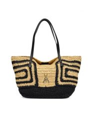 Patrizia Pepe Torebka 2B0130/V048-FB53 Beżowy. Brązowe torebki klasyczne damskie Patrizia Pepe, bez wzorów, z syntetyku, bez dodatków. Za 1,669.00 zł.