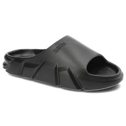 Czarne Klapki Big Star Wodoodporne Buty Damskie. Czarne klapki damskie Big Star, bez wzorów, ze skóry, bez obcasa. Za 81.99 zł.