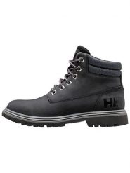 Helly Hansen Skórzane botki "Fremont" w kolorze czarnym rozmiar: 38. Czarne botki damskie Helly Hansen, z materiału, bez obcasa, bez zapięcia. Za 346.99 zł.