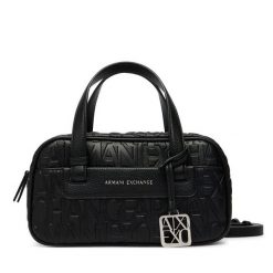 Torebka Armani Exchange. Czarne torebki klasyczne damskie Armani Exchange, bez wzorów, bez dodatków. Za 614.99 zł.