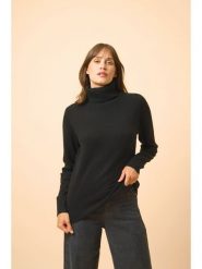 Just Cashmere Kaszmirowy golf "Lucie" w kolorze czarnym rozmiar: S. Czarne golfy damskie Just Cashmere, s, bez wzorów, z kaszmiru, bez ramiączek. Za 521.99 zł.
