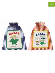 The Wild Hug Worki podróżne (2 szt.) "Babar" w kolorze czerwono-niebieskim - 30 x 40 cm rozmiar: onesize. Czerwone walizki The Wild Hug, bez wzorów, z materiału. Za 126.99 zł.