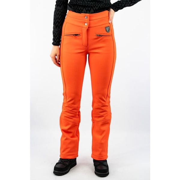 Damskie spodnie Softshell Falcon. Brązowe spodnie materiałowe damskie Falcon, bez wzorów, z materiału, eleganckie, z podwyższonym stanem. Za 1,064.99 zł.