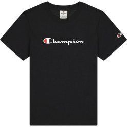 Koszulka sportowa damska Champion SS Tee. Czarne bluzki sportowe damskie CHAMPION, l, bez wzorów, z bawełny, bez ramiączek. Za 96.00 zł.