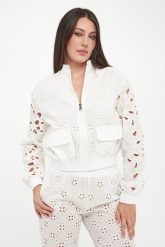 Kurtka damska ażurowa ERMANNO SCERVINO LIFE. Kurtki damskie Ermanno Scervino Life, w ażurowe wzory, bez kaptura. Za 3,999.00 zł.