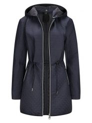 Milestone Płaszcz przejściowy "Brittney" w kolorze granatowym rozmiar: 48. Niebieskie płaszcze damskie Milestone, bez wzorów. Za 347.99 zł.