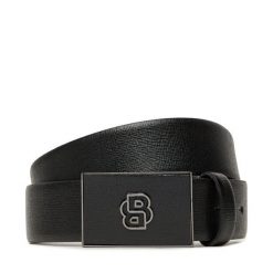 Pasek BOSS. Czarne paski męskie Boss, bez wzorów. Za 339.99 zł.
