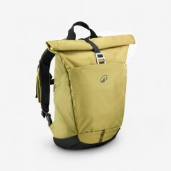 Plecak turystyczny Quechua NH500 Escape Rolltop 16+4 litry. Zielone plecaki damskie QUECHUA, bez wzorów, sportowe. Za 129.99 zł.