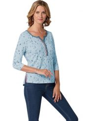 WITT WEIDEN Bluzka w kolorze błękitnym rozmiar: 48. Niebieskie bluzki damskie WITT WEIDEN, bez wzorów, z bawełny, bez kołnierzyka, bez ramiączek. Za 30.99 zł.