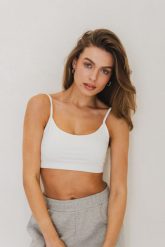 STANIK LEO BIAŁY S - Flawless. Białe biustonosze Flawless, bez wzorów, z bawełny. Za 147.00 zł.