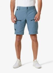 Spodenki męskie Helly Hansen Crewline Cargo Shorts 2.0. Niebieskie szorty męskie Helly Hansen, z materiału, bez kołnierzyka. Za 450.90 zł.