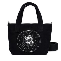 Torebka KARL LAGERFELD. Czarne torebki klasyczne damskie Karl Lagerfeld, bez wzorów, bez dodatków. Za 339.99 zł.