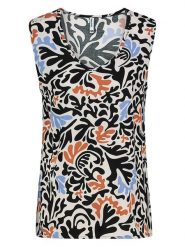 Sublevel Bluzka w kolorze czarno-pomarańczowym rozmiar: M. Czarne bluzki damskie Sublevel, m, bez wzorów, z wiskozy, bez kołnierzyka, bez ramiączek. Za 43.99 zł.