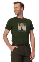 T-shirt myśliwski męski Tagart FNT Deerant Green z nadrukiem. Zielone t-shirty męskie tagart, m, bez wzorów, z bawełny, bez kołnierzyka. Za 116.00 zł.