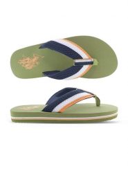 U.S. Polo Assn. Japonki w kolorze khaki ze wzorem rozmiar: 44. Brązowe klapki i japonki męskie U.S. Polo Assn. Za 86.99 zł.