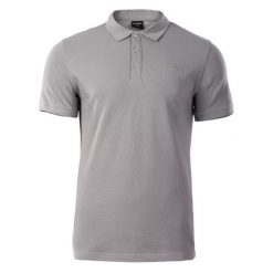 Koszulka polo męska Hi-Tec Romso - szara, Rozmiar XXXL. Szare koszulki polo męskie Hi-tec, m, bez wzorów, z bawełny, bez ramiączek. Za 54.99 zł.