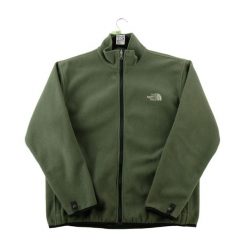 Second life - Kurtka polarowa damska Y2K Vintage - Stan bardzo dobry. Zielone kurtki damskie The North Face, l, bez wzorów, z polaru, bez kaptura. Za 207.36 zł.