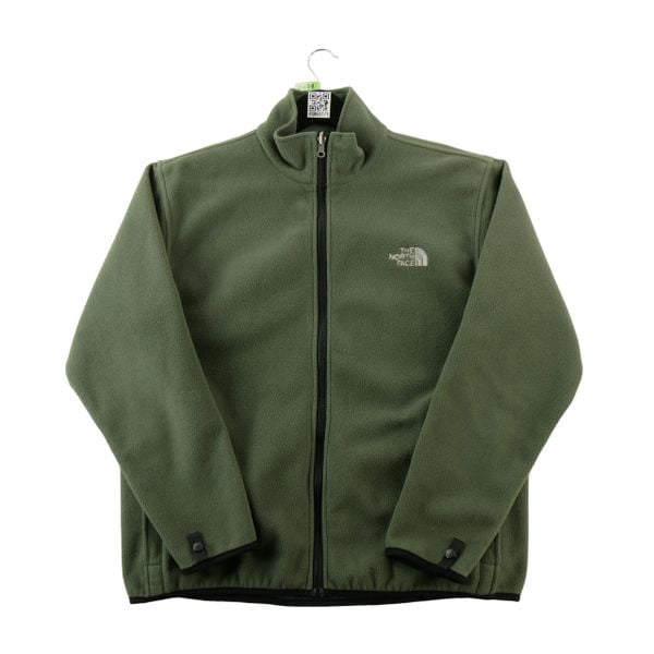 Second life - Kurtka polarowa damska Y2K Vintage - Stan bardzo dobry. Zielone kurtki damskie The North Face, l, bez wzorów, z polaru, bez kaptura. Za 207.36 zł.
