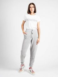 Pinko Spodnie "Teroldego" | 1G16B5 Y79Q | Teroldego | Kobieta | Szary. Szare spodnie materiałowe damskie Pinko, bez wzorów, z gumy. W wyprzedaży za 379.00 zł.