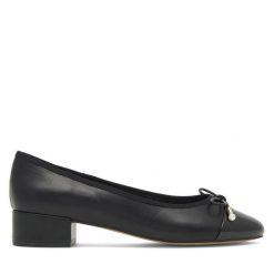 Baleriny Nine West. Czarne baleriny damskie Nine West, bez wzorów, bez obcasa. Za 119.99 zł.