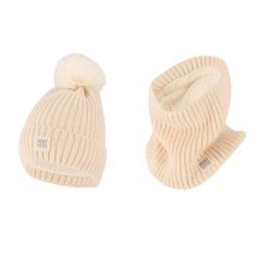 Zestaw termiczny damski – Czapka/ocieplacz na szyję – Off White – Jeden rozmiar. Białe czapki zimowe damskie HEAT KEEPER, z materiału. Za 207.04 zł.