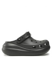 Crocs Klapki Classic Crush Clog 207521 Czarny. Czarne klapki damskie Crocs, bez wzorów, z tworzywa sztucznego, bez obcasa. Za 319.99 zł.
