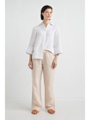 Josephine & Co Bluzka "Dillon" w kolorze białym rozmiar: 40. Białe bluzki damskie Josephine & Co, bez wzorów, ze lnu, bez kołnierzyka, bez ramiączek. Za 195.99 zł.