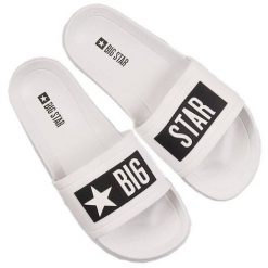 Klapki męskie sportowe plażowe basenowe białe Big Star DD174700. Białe klapki i japonki męskie Big Star, z tworzywa sztucznego. Za 65.99 zł.