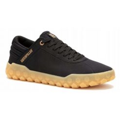 Buty miejskie Carerpillar Hex+Canvas. Czarne buty sportowe na co dzień męskie CATerpillar, bez zapięcia. Za 329.99 zł.