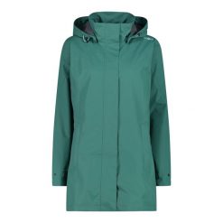 Damska kurtka wodoodporna CMP. Zielone kurtki damskie CMP, s, bez wzorów, bez kaptura. Za 371.50 zł.