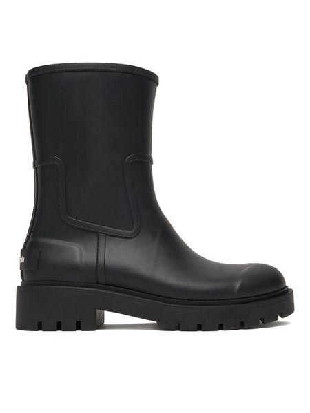 Calvin Klein Jeans Kalosze Mid Rainboot YW0YW02004 Czarny. Czarne kalosze damskie Calvin Klein Jeans, bez wzorów, z gumy. Za 269.99 zł.